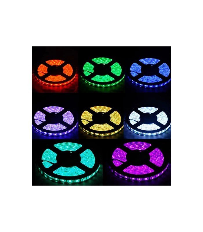 14W/m RGB vandtæt LED strip - 5m, IP68, 60 LED pr. meter