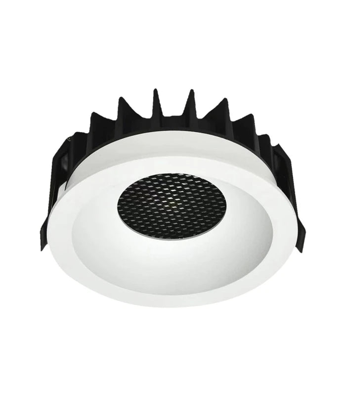 24W Blændfri RA90 CCT Downlight Ø135mm - 3 lyskulører, hvid front, Hul: Ø115mm, Honeycomb
