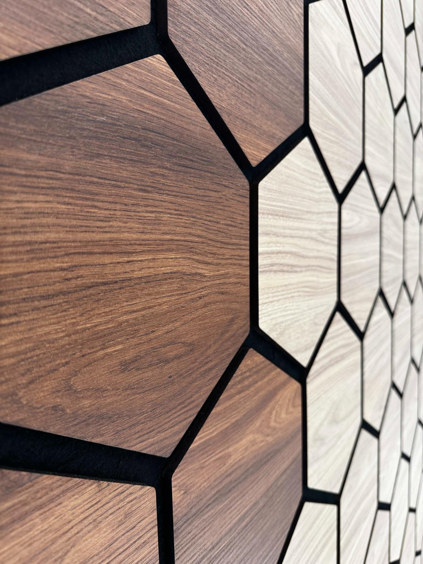 Akustisk Honnings Veggjapanel Brun/Beige