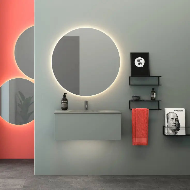 Dansani Corona spejl Ø60 cm med LED lys