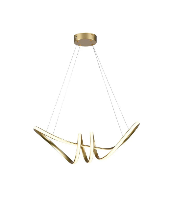 LED Hængelampe - Dekorativ L720x300, 3000K, Champagne Guld