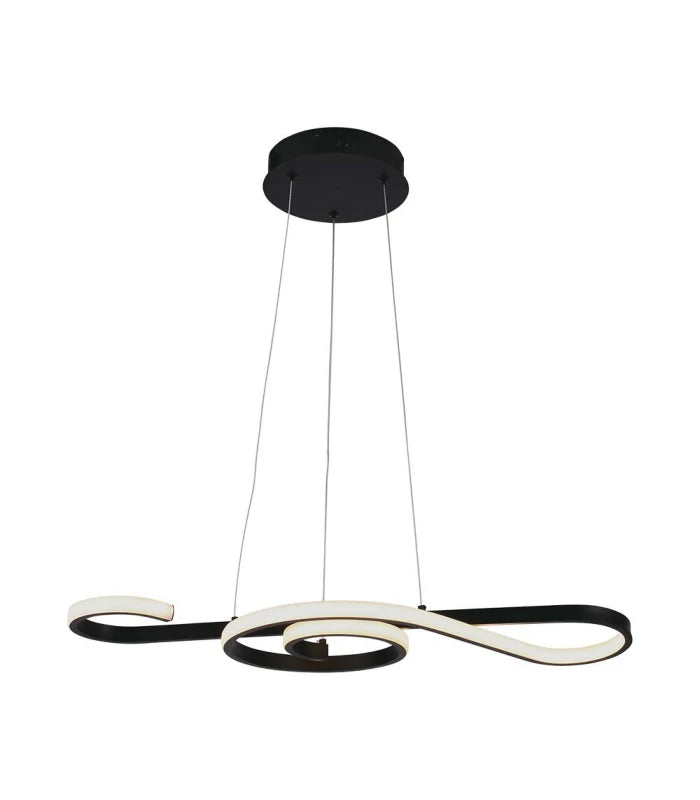 LED Hængende Dekorativ Lampe - L700x250, 3000K, Sort, Hus.