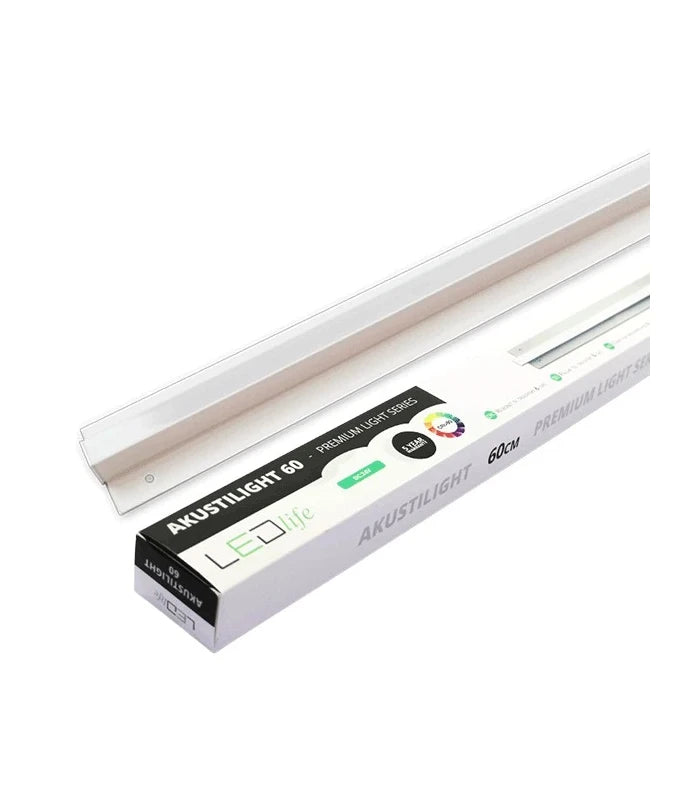 ED Troldtekt Skinne 60 cm, CCT - 19W, Akustilight, Planforsænket, 24V