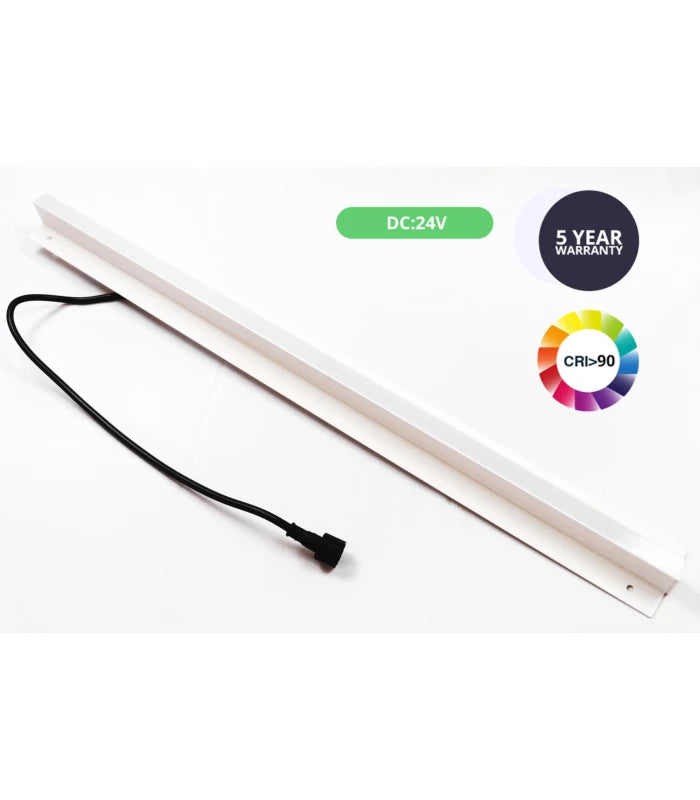 ED Troldtekt Skinne 60 cm, CCT - 19W, Akustilight, Planforsænket, 24V