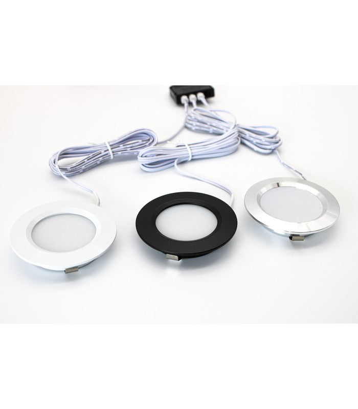 LEDlife Reco68 møbelspot indbygning RA92 - Hul: Ø5,5 cm, Mål: Ø6,8 cm, Guld, 2,7W, 12V DC