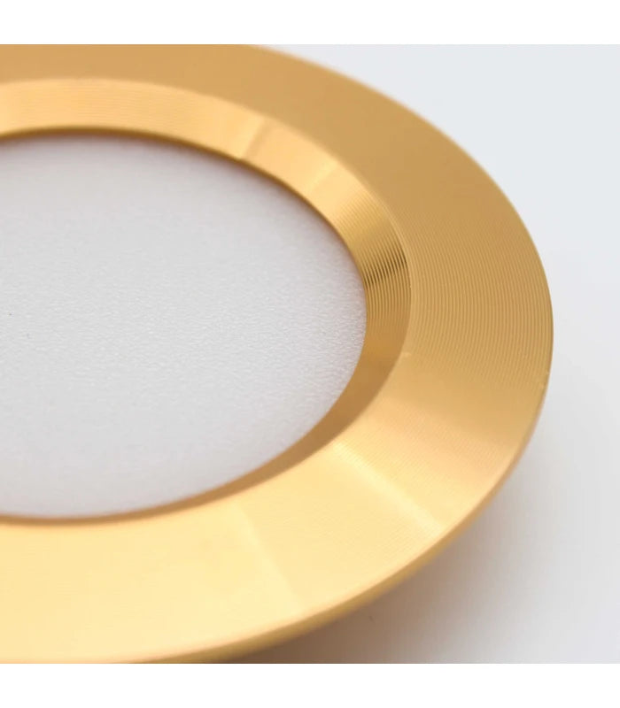 LEDlife Reco68 møbelspot indbygning RA92 - Hul: Ø5,5 cm, Mål: Ø6,8 cm, Guld, 2,7W, 12V DC
