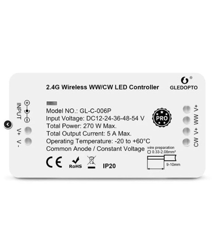 Troldtekt LED Zigbee Skinnesæt 3x60 cm - CCT, Planforsænket, Akustilight inkl. ledninger og driver