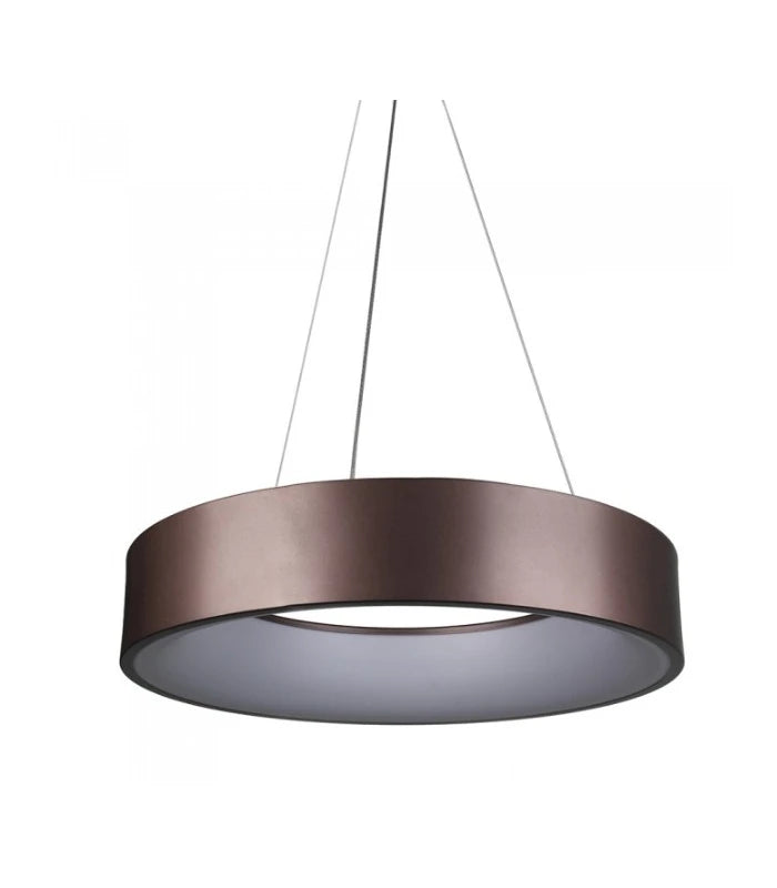 V-Tac 30W LED lysekrone - Kaffefarvet, blødt lys, dæmpbar, varm hvid, inkl. lyskilde