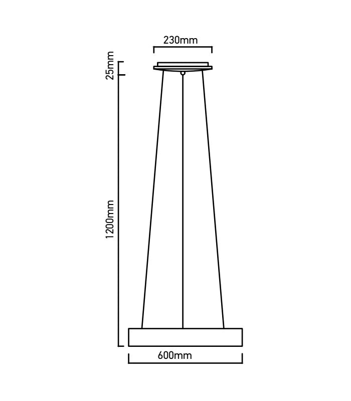 V-Tac 30W LED lysekrone - Kaffefarvet, blødt lys, dæmpbar, varm hvid, inkl. lyskilde