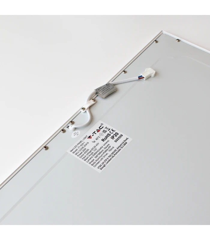 V-Tac LED Panel 60x60 - 29W, Samsung LED chip, flicker free, hvitan kant