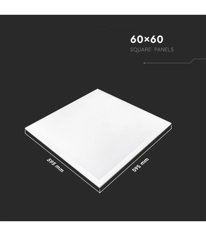 V-Tac LED Panel 60x60 - 29W, Samsung LED chip, flicker free, hvitan kant