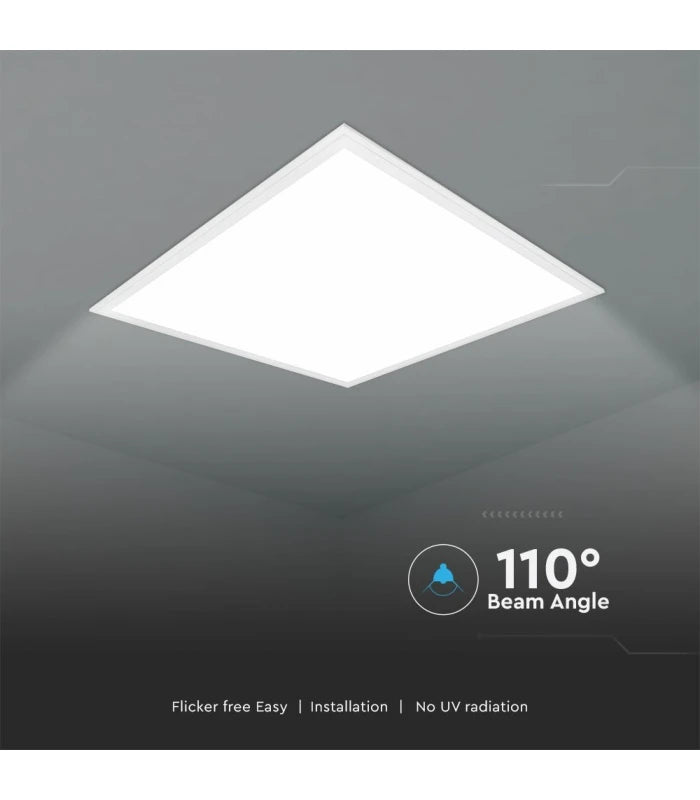 V-Tac LED Panel 60x60 - 29W, Samsung LED chip, flicker free, hvitan kant