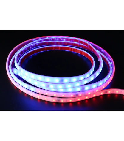 14W/m RGBIC LED strip sæt - 10m, IP67, 60 LED pr. meter, 24V, inkl. controller og strømforsyning