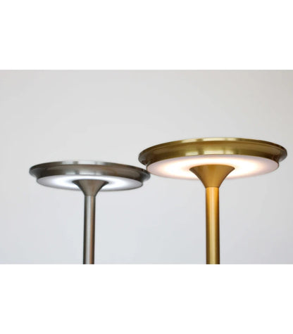 Opladelig LED bordlampe - Sølv, touch dæmpbar, CCT, IP20