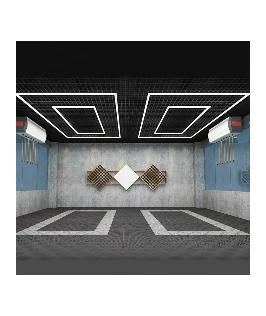 288W RA95 Lysgitter LED 2 rammer komplet sæt Hexagon