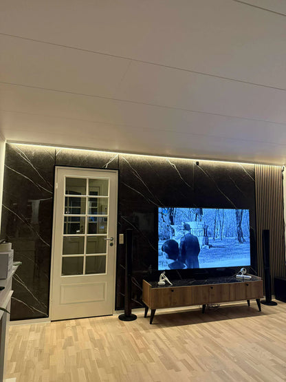 Stone PVC marmor panel Nero & Black