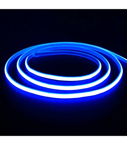 5 m. vandtæt Rød Neon COB strip - 230V, IP67, 288 LED, 11,5W/m, kan klippes for hver 10cm