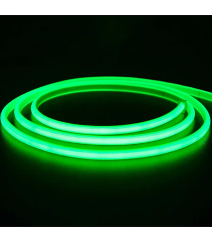 5 m. vandtæt Rød Neon COB strip - 230V, IP67, 288 LED, 11,5W/m, kan klippes for hver 10cm