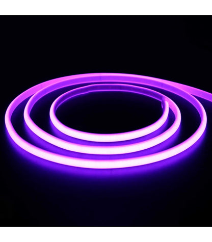 5 m. vandtæt Rød Neon COB strip - 230V, IP67, 288 LED, 11,5W/m, kan klippes for hver 10cm