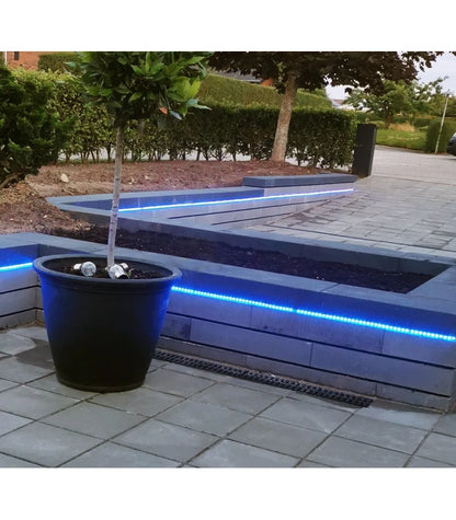 5 meter RGB vandtæt LED strip - 230V, 60 LED, 5W pr. meter!