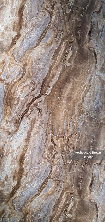 Stone PVC marmor panel Arebescato Brown