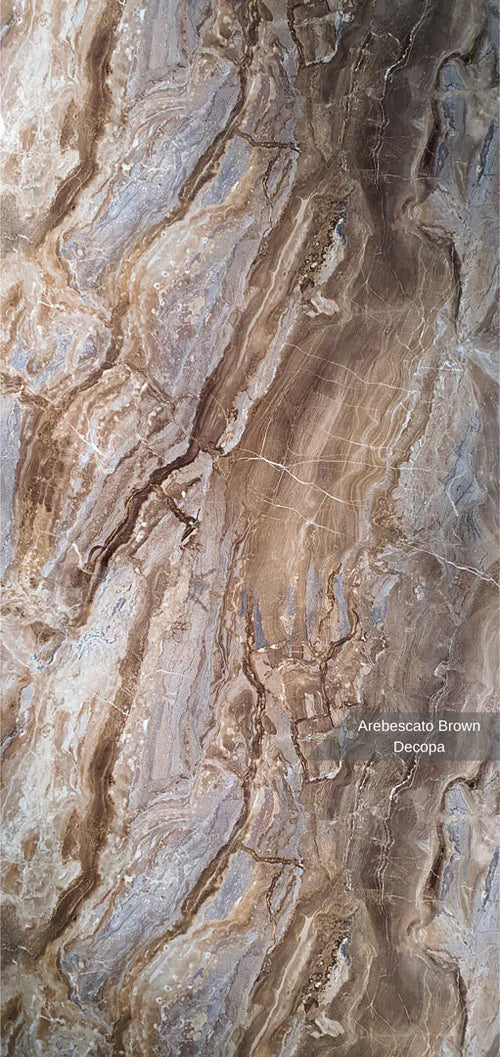 Stone PVC marmor panel Arebescato Brown