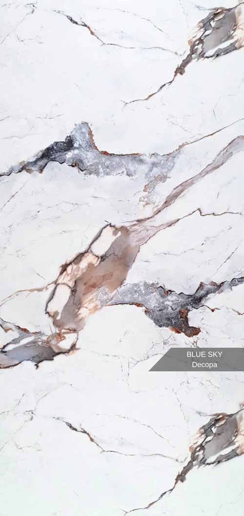 Stone   PVC   marmor   panel   –   Blue   Sky