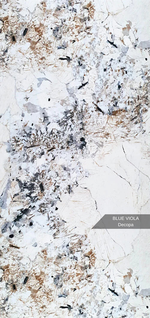 Stone PVC marmor panel Blue Viola