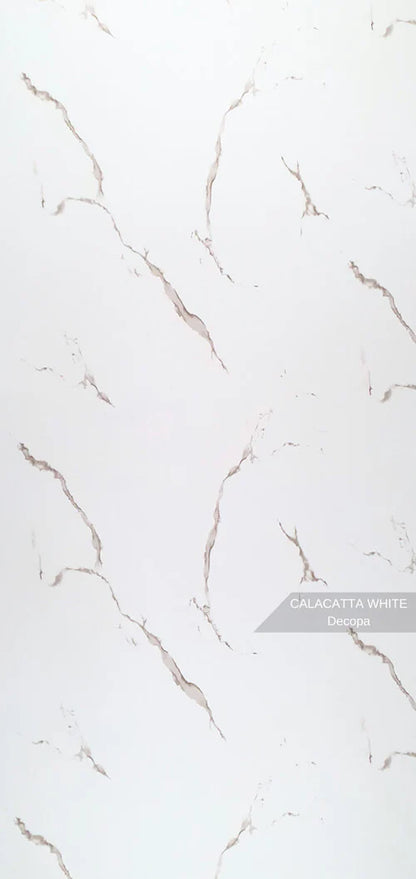 Stone PVC marmor panel Calacatta White