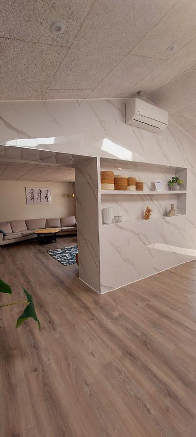 Stone PVC marmor panel Calacatta White