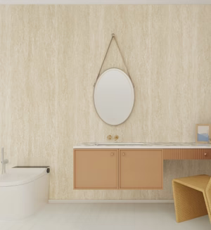 Matte SPC panel Travertine