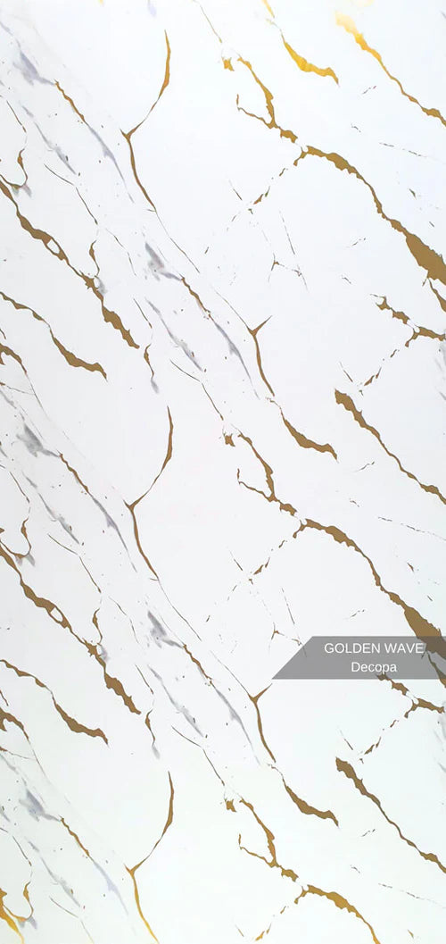Stone PVC marmor panel Golden Wave