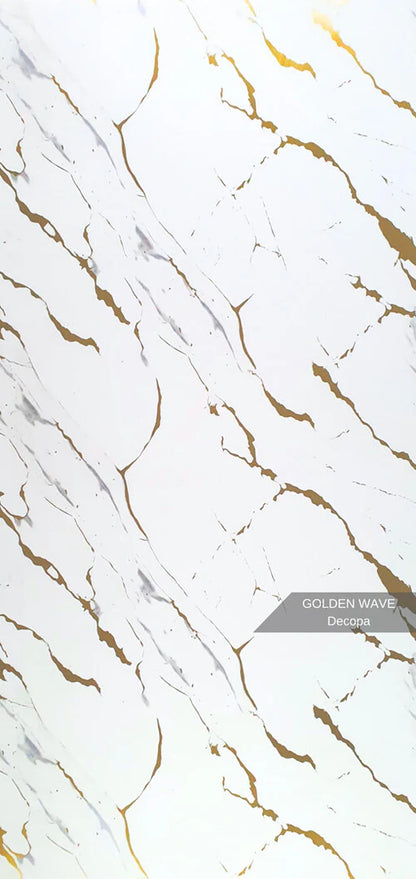 Stone PVC marmor panel Golden Wave