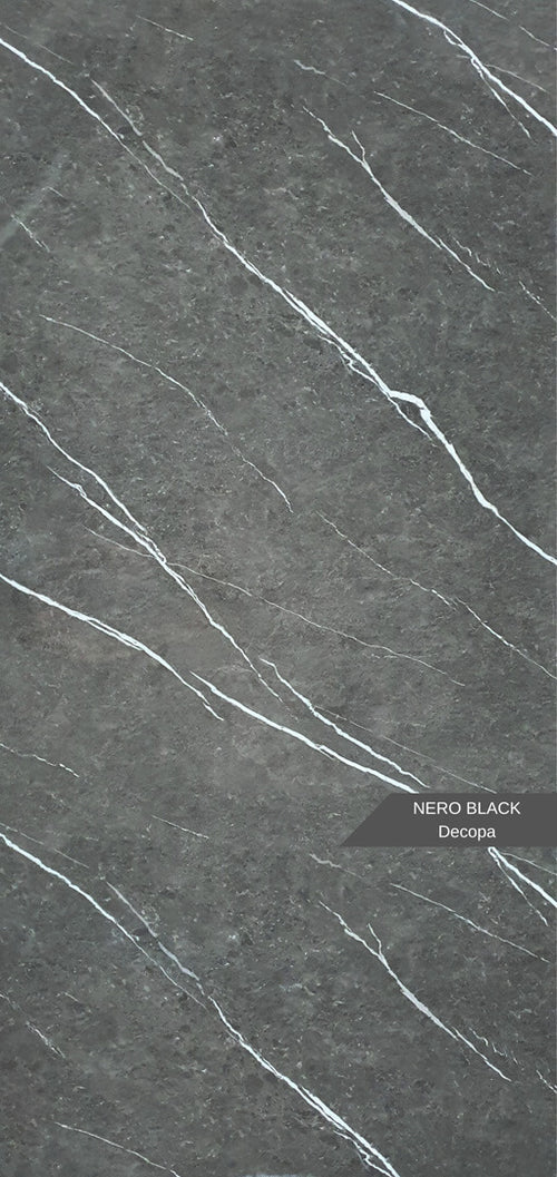 Stone PVC marmor panel Nero & Black