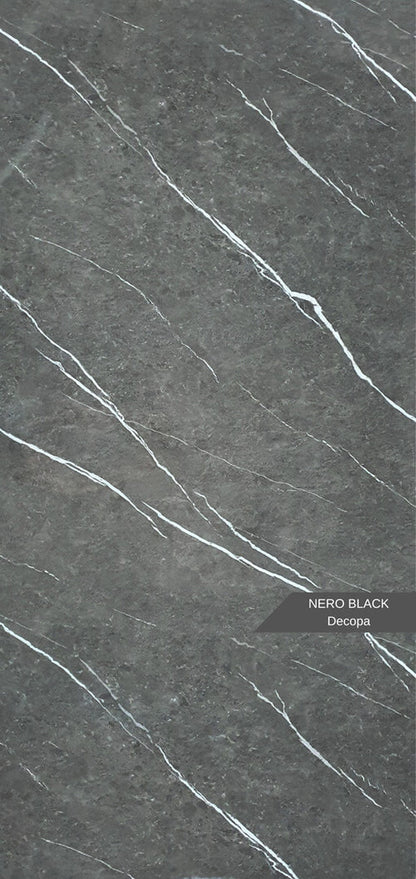 Stone PVC marmor panel Nero & Black