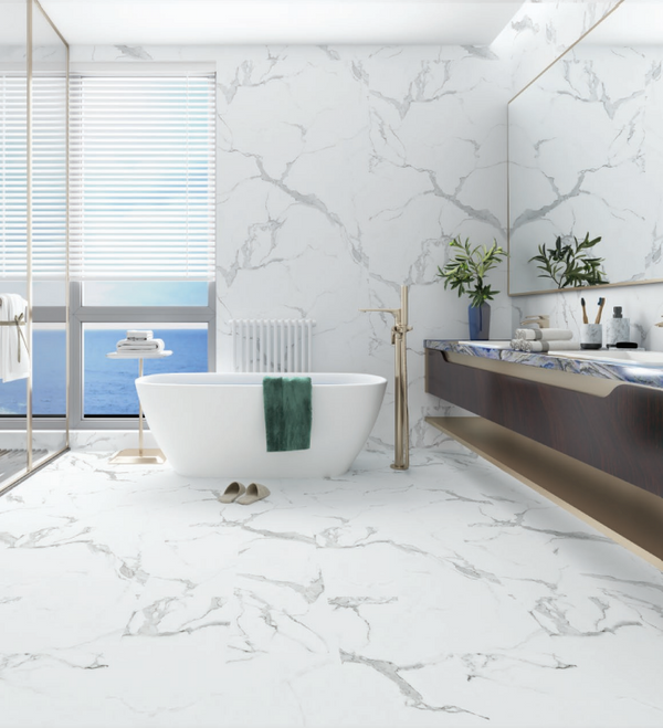 Matte SPC panel Carrara Marble
