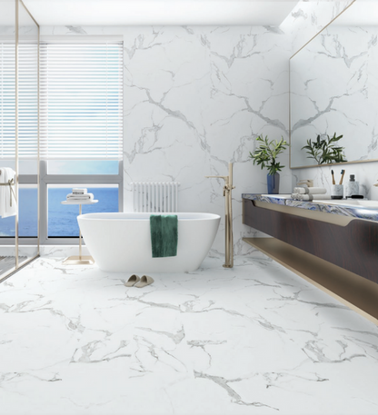 Matte SPC panel Carrara Marble