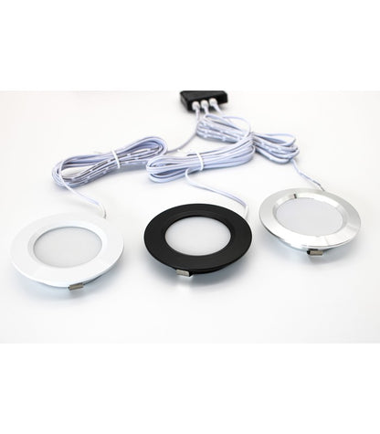 LEDlife Reco68 møbelspot indbygning RA92 - Hul: Ø5,5 cm, Mål: Ø6,8 cm, Guld, 2,7W, 12V DC