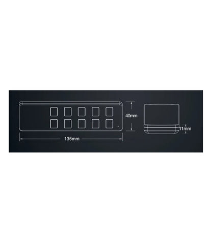 LEDlife rWave CCT slim fjernbetjening - 1 zone, batteri, inkl. holder