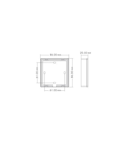 LEDlife rWave vægmonteret CCT dæmper - 4 zoner, batteri