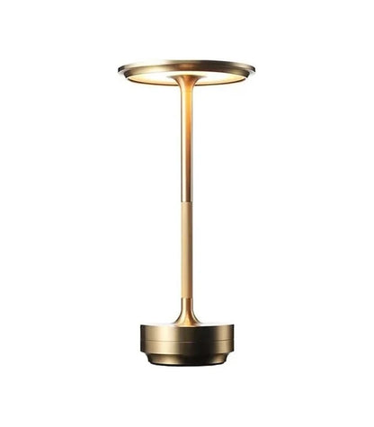 Opladelig LED bordlampe - Sølv, touch dæmpbar, CCT, IP20