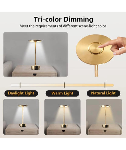 Uppløðilig LED borðlampa Gull/Silvur/Svart