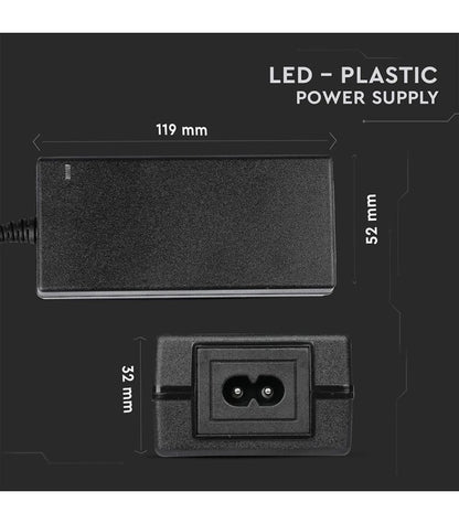 V-Tac 60W strømforsyning til LED strips - 12V DC, 5A, IP44 vådrum